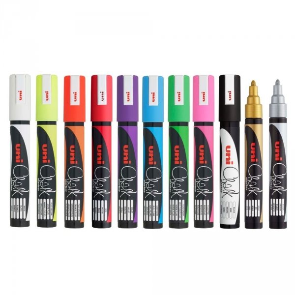 Marker kredowy UNI PWE-5M czerwony 1.8mm-2.5mm UNPWE5M/DCE
