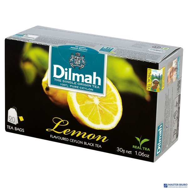 Herbata DILMAH CYTRYNY (20 saszetek) 85032 czarna
