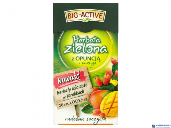 Herbata BIG-ACTIVE OPUNCJA-MANGO zielona 20 kopert/34g