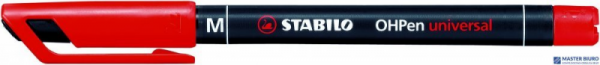 Foliopis STABILO OHPen niezmywalny 1.0mm czerwony 843/40