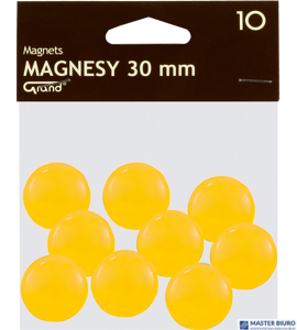 Magnes 30mm GRAND, żółty, 10 szt 130-1698