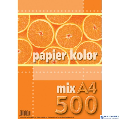 Papier xero A4 mix kolorów (500 arkuszy) KRESKA  231