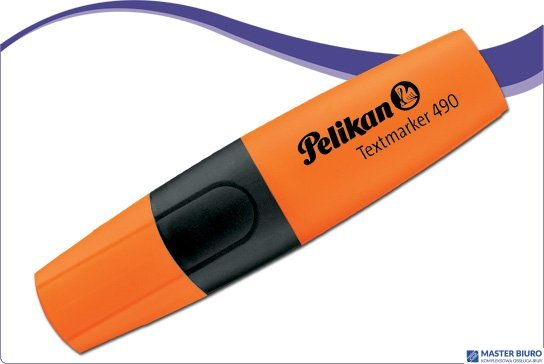 Zakreślacz Textmarker pomarańcz 490 PN963090 940403 PELIKAN