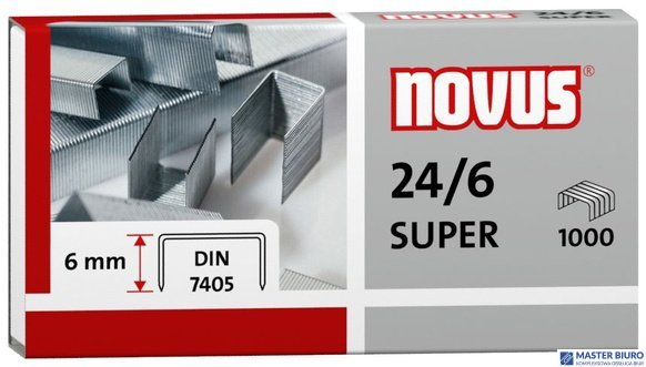 Zszywki 24/6 DIN SUPER 1000sztuk NOVUS 040-0026