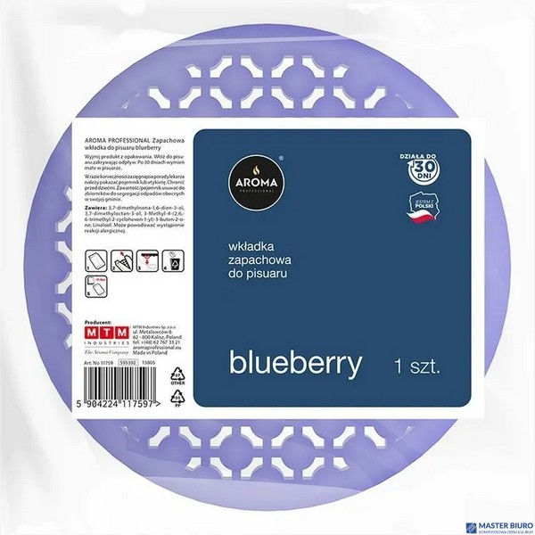 AROMA PROFESSIONAL  wkład do pisuaru bez włosków  BLUEBERRY 1 sztuka