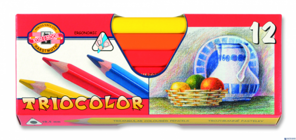 Kredki TRIOCOLOR 3152 12kol. * JUMBO   KOH-I-NOOR (X)