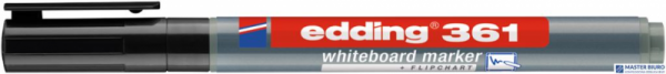 Marker EDDING 1mm do tablic okrągła końcówka czarny 361/001/C suchościeralny