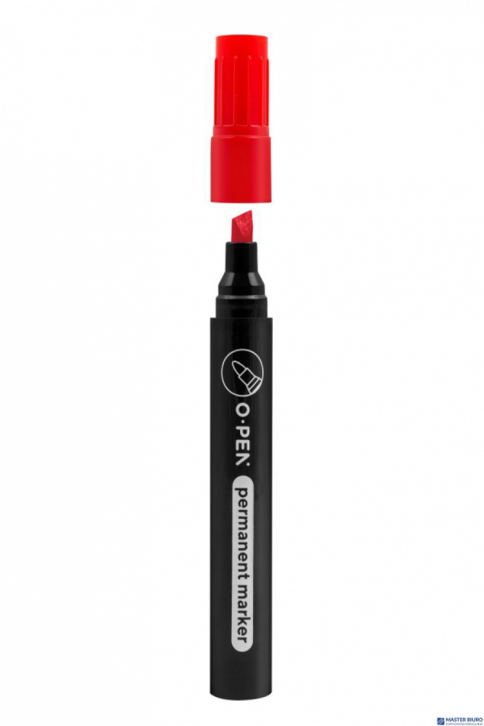 Marker permanentny ścięty G927C czerwony AMA0927977 OPEN