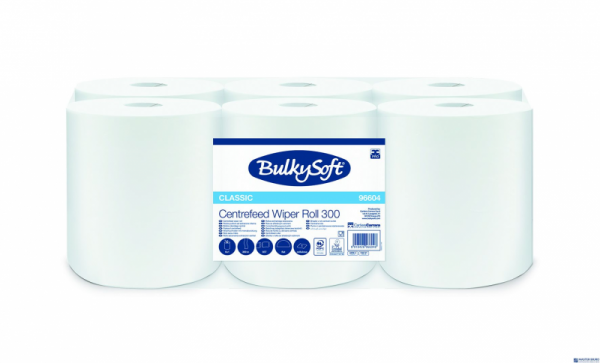Ręcznik w roli 300m 1w BulkySoft 96604 centralnego dozowania z perforacją  op. 6 szt