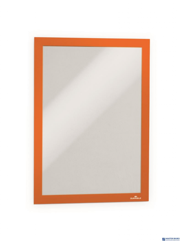 Ramka MAGAFRAME A4 - samoprzylepna magnetyczna pomarańcz (2) DURABLE 4872-09