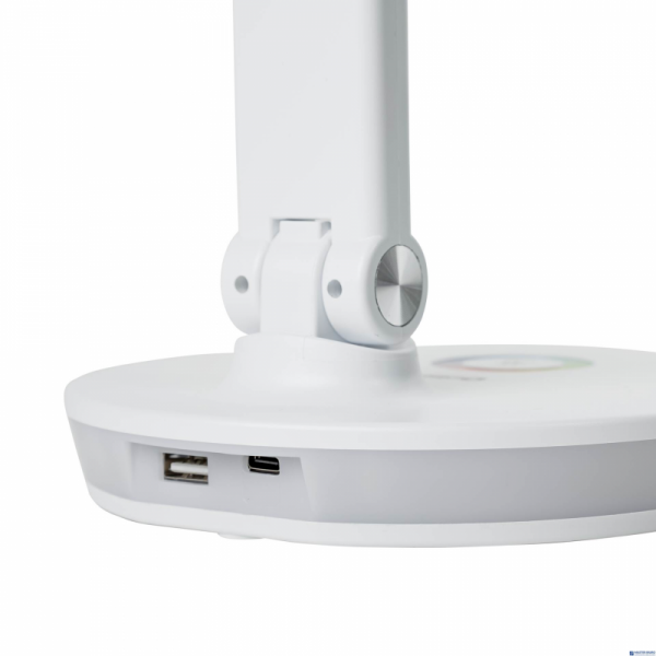 Lampka biurkowa biała LED 12W PDL400RGBW USB RGB  CHARGING PORT WHITE Platinet