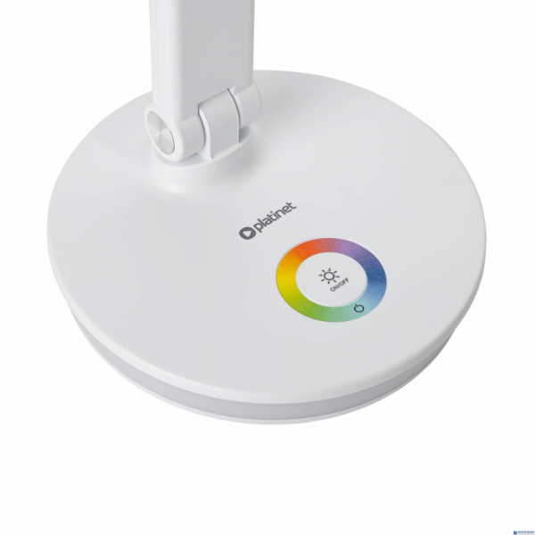 Lampka biurkowa biała LED 12W PDL400RGBW USB RGB  CHARGING PORT WHITE Platinet