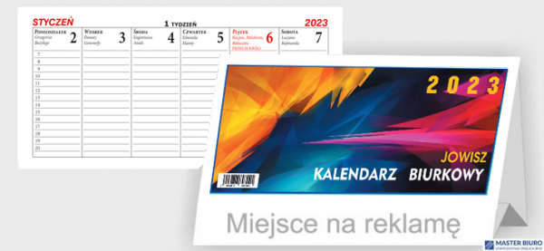 Kalendarz biurowy B12 JOWISZ-2025  BESKIDY