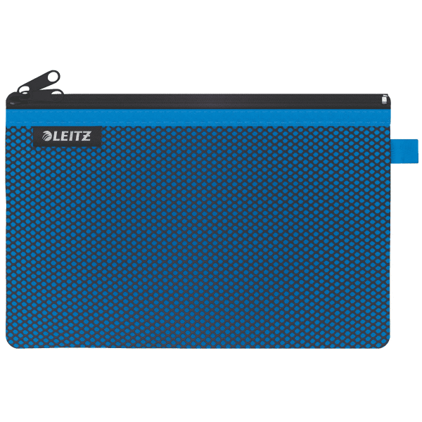 Koszulka z suwakiem z dwoma przegródkami Leitz WOW, rozmiar L, niebieska 40130036 (X)