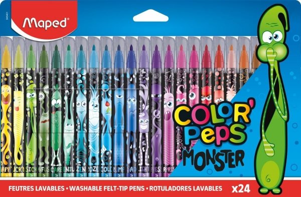Flamastry COLORPEPS MONSTER 845401 Maped 24kolory
