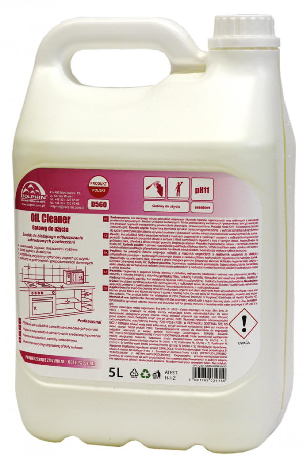DOLPHIN Oil Cleaner 5L - Środek do bieżącego odtłuszczania zabrudzonych powierzchni D 560/5