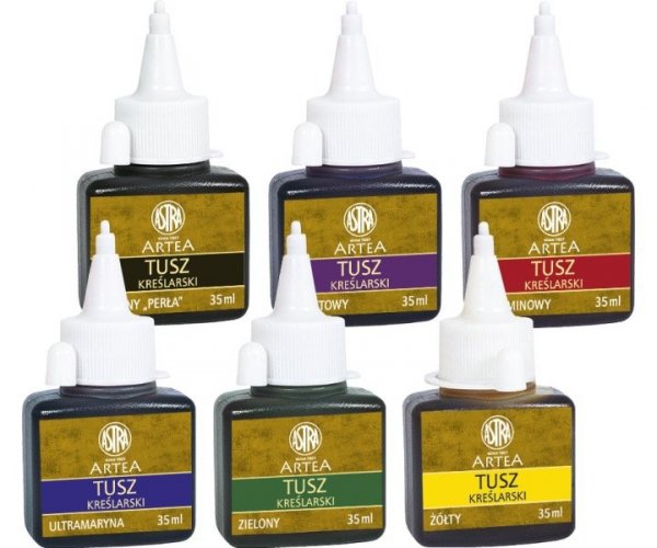 Tusz kreślarski Astra 35 ml - czarny-perła, 81030908