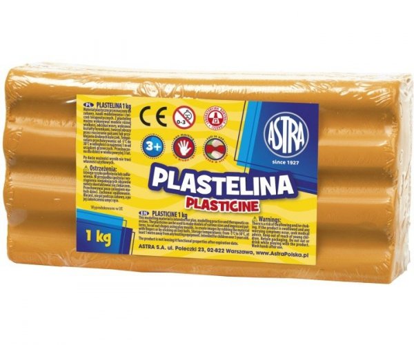 Plastelina Astra 1 kg pomarańczowa, 303111005