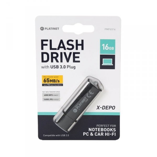 Pendrive USB 3.0 X-Depo 16GB Platinet PMFU316