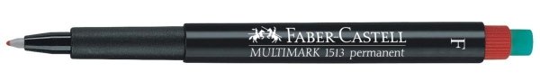 Foliopis z gumką OHP MULTIMARK S 0.4 czerwony FABER-CASTELL  FC152321