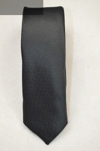 Krawat czarny tłoczony