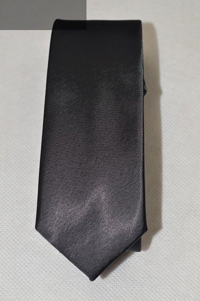 Krawat czarny gładki