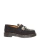 Półbuty Dr. Martens ADRIAN SNAFFLE  Black Long Napped Suede & Black/Beige Contrast Hair On 31895779