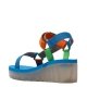 Sandały Fly London YEFA 726 Pistachio/Multicolor/Azurre Cupido/Elastic P144726016