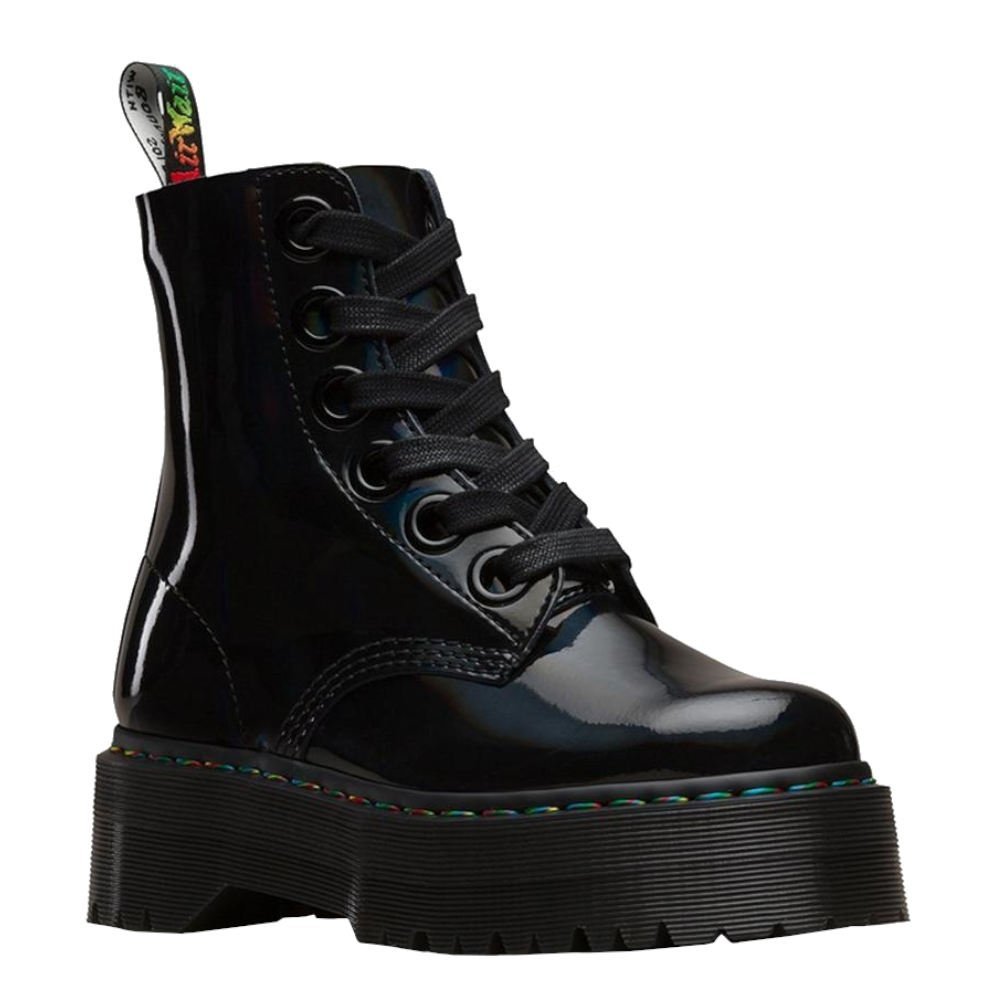 dr martens molly patent black