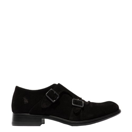 Półbuty Fly London MAXO 145 Black Oil Suede P145145003