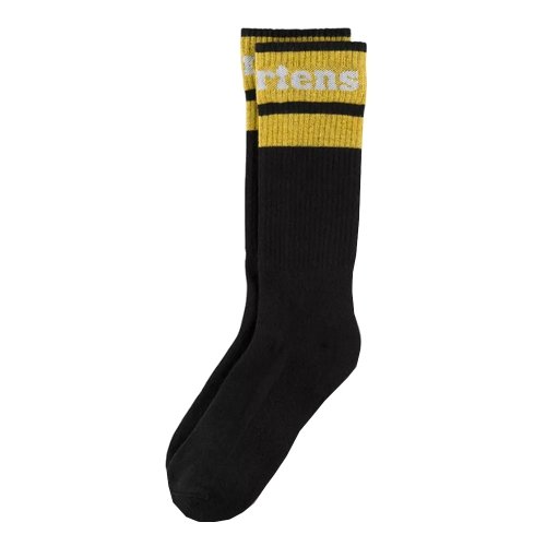 Skarpety Dr. Martens SOCKS  ATHLETIC LOGO Organic Cotton Blend Black AC681005