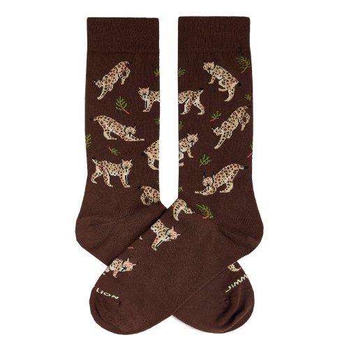 Skarpety bawełniane Jimmy Lion LYNX brązowy