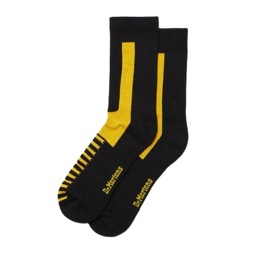 Skarpety Dr. Martens DOUBLE DOC SOCKS Black Yellow AC742017