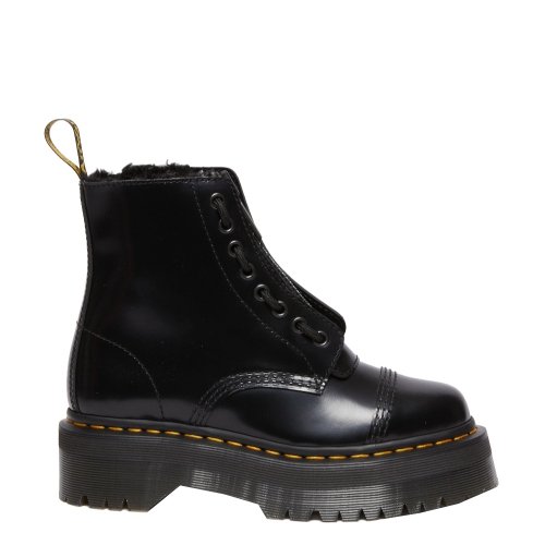 Buty Dr. Martens Sinclair FL Black Buttero & Black Faux Sheepskin 31213001