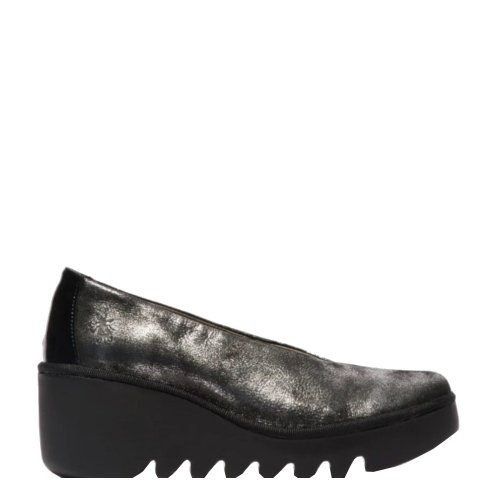 Czółenka Fly London BESO 246 Silver/Black Dk. Flash/Atlantis P501246019
