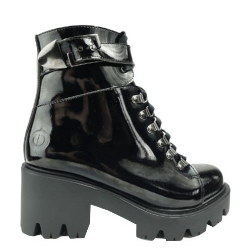 Botki Altercore ENID Vegan Black Patent