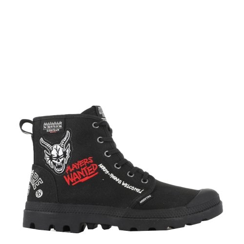 Stranger Things Buty Palladium PAMPA HELLFIRE czarny 74496-001