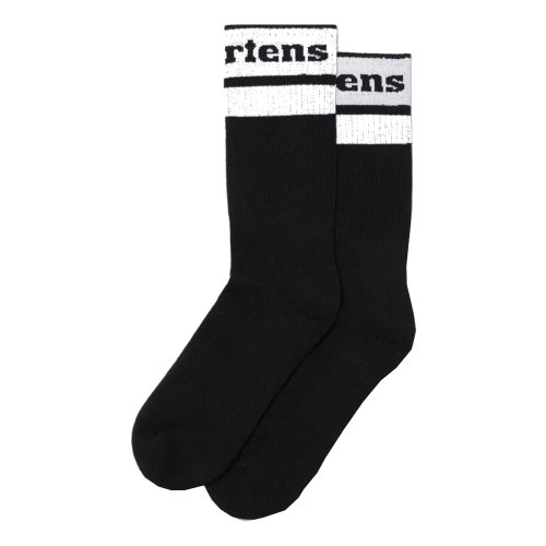 Skarpety Dr. Martens SOCKS  ATHLETIC LOGO Organic Cotton Blend Black AC681006