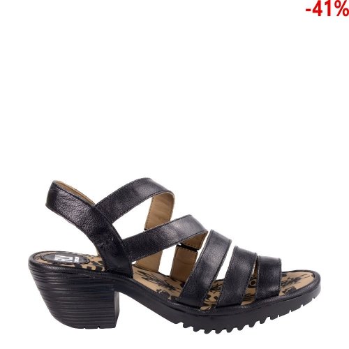 Sandały Fly London WOZE 118 Black Mousse P501118000
