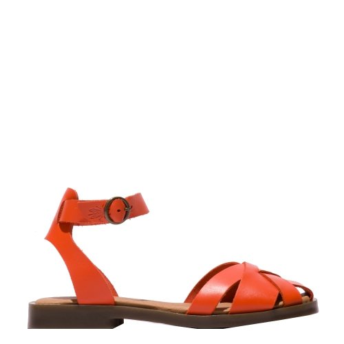 Sandały damskie Fly London ALLI 409 skórzane czerwony P145409002