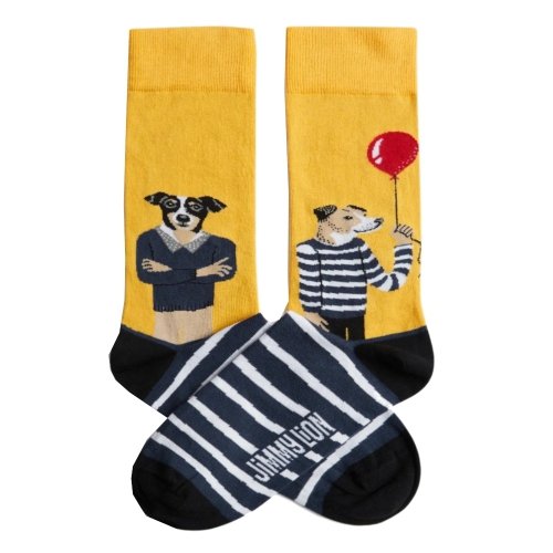 Skarpety bawełniane Jimmy Lion THE DREAMER żółty