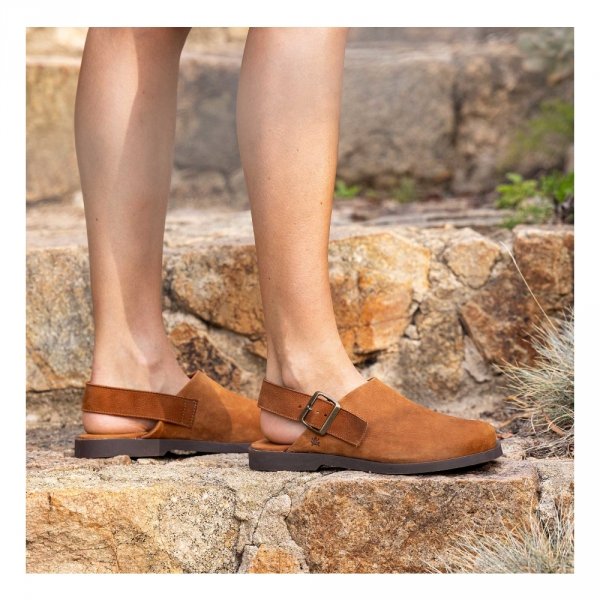 Buty z odkrytą piętą El Naturalista N5871 ARENISCA skórzane czarny
