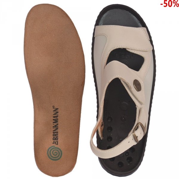 Sandały Dr. Brinkmann 710630 Beige Leder 