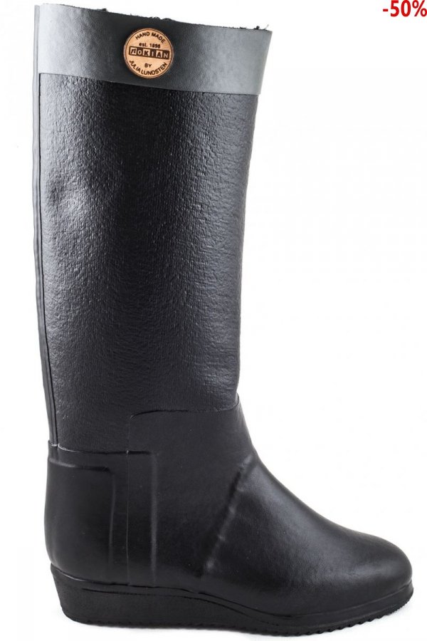 Kalosze Nokian LOOSE LEG WARM Black Ocieplane