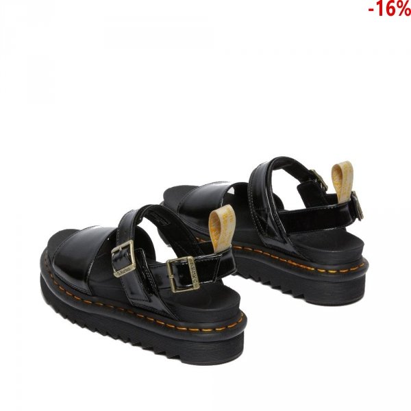 Sandały Dr. Martens VEGAN VOSS STRAP SANDALS Black Oxford 26803001