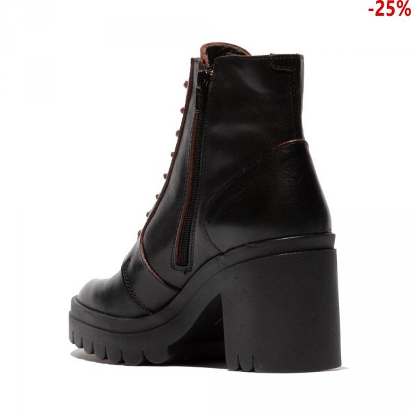 Botki Fly London TYON 802 Black Red Java P144802002
