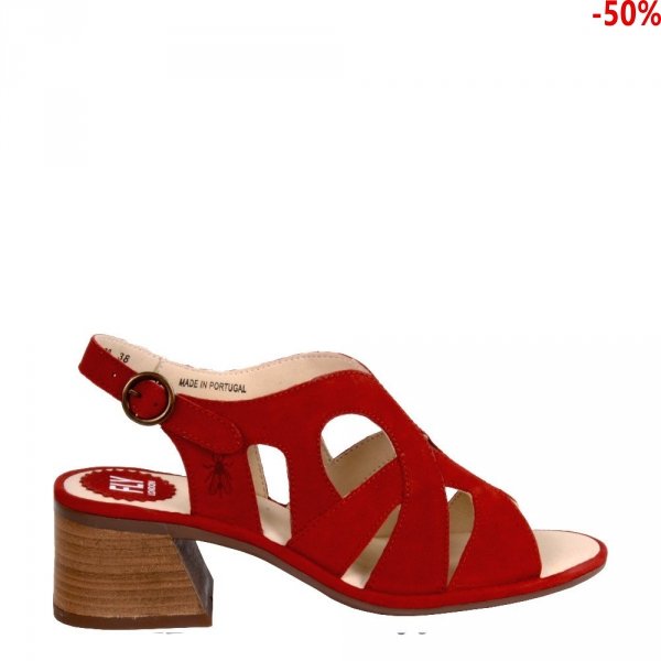 Sandały Fly London LARI 180 Lipstick Red Cupido P501180002
