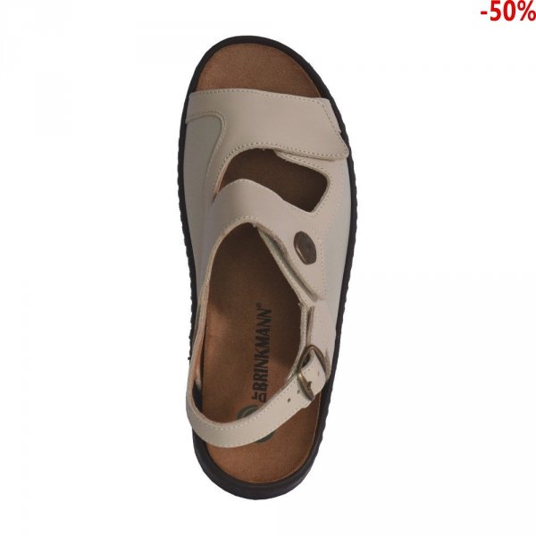 Sandały Dr. Brinkmann 710630 Beige Leder 