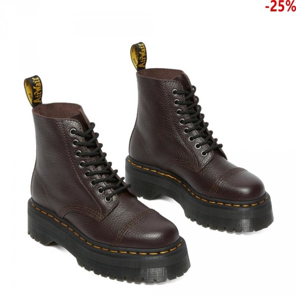 Buty Dr. Martens SINCLAIR Burgundy Milled Nappa 27338626