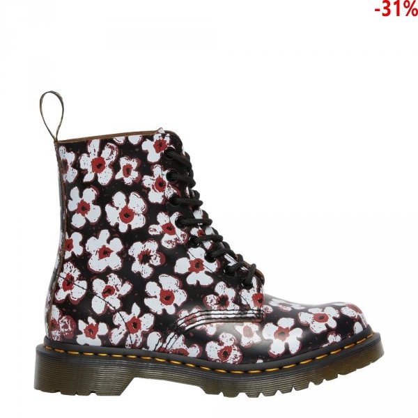 Buty Dr. Martens 1460 PASCAL FLORAL LEATHER Multi Vintage Smooth 26456002